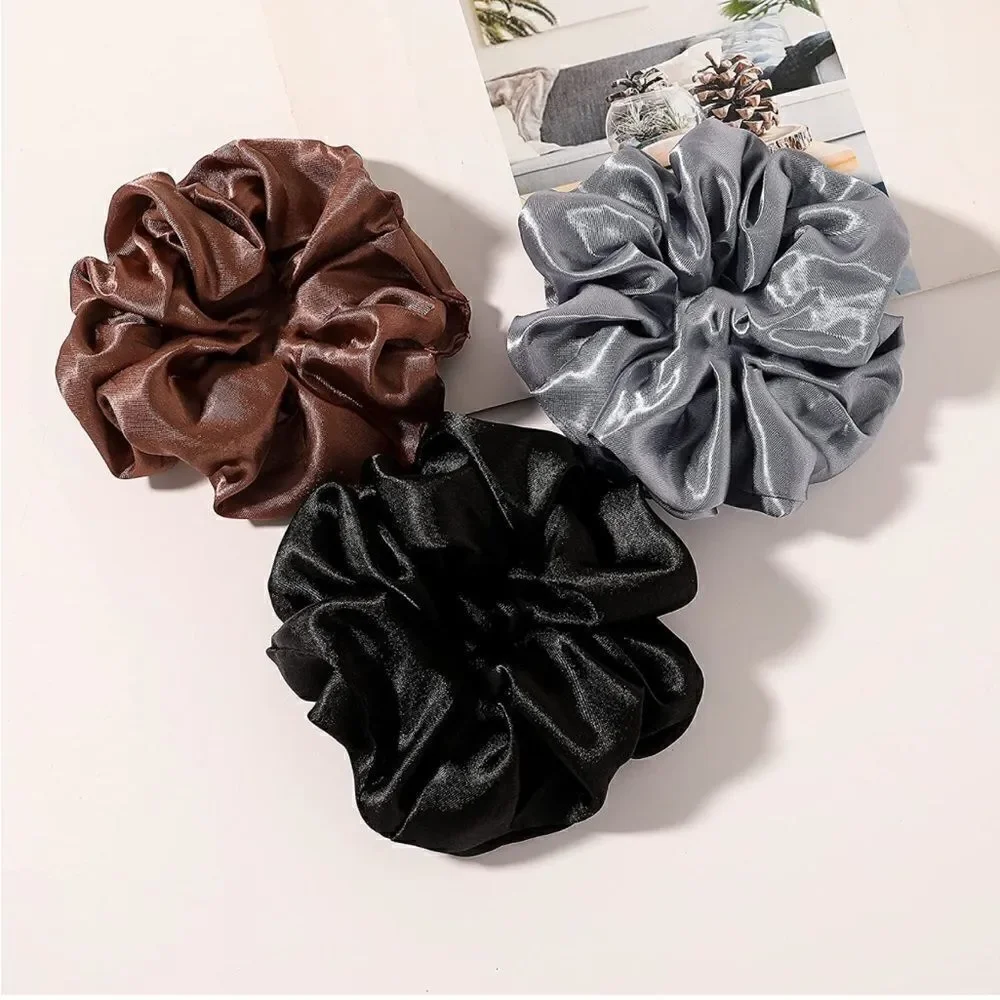 Colorful Silky Hair Scrunchies